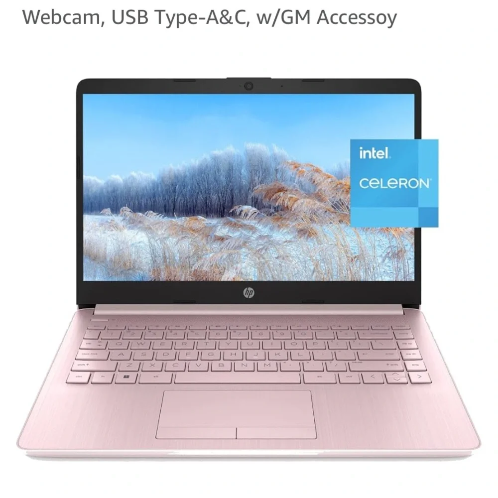 Brand new!!
HP Pink Laptop Sleek Design Full-Size Keyboard USB Ports - Picture 1 of 2